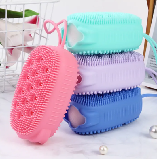 Soft Silicone Bath Brush | Gentle Body Scrubber
